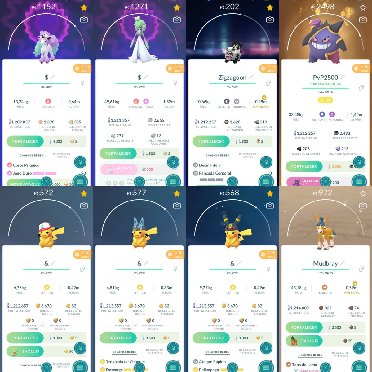 Galeria da conta Pokémon GO nível 71 — imagem 6