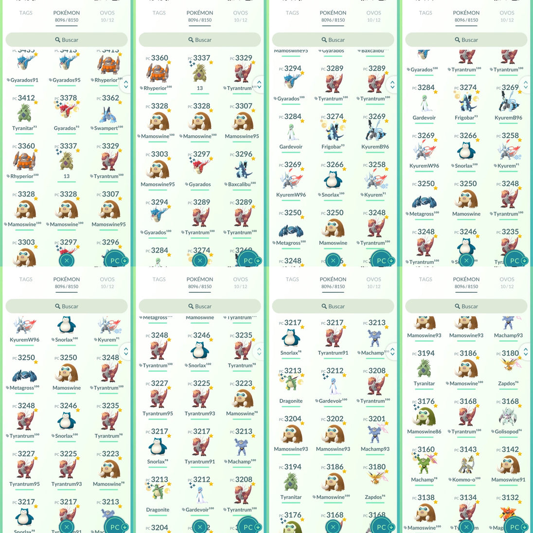 Galeria da conta Pokémon GO nível 71 — imagem 20