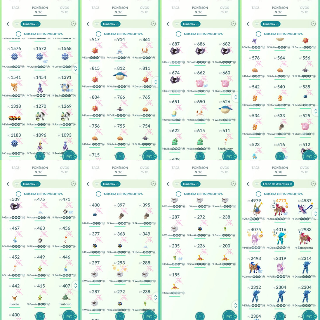 Galeria da conta Pokémon GO nível 66 Instinct — imagem 10