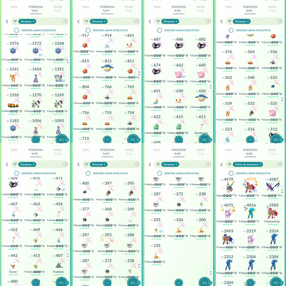 Galeria da conta Pokémon GO nível 66 Instinct — imagem 10
