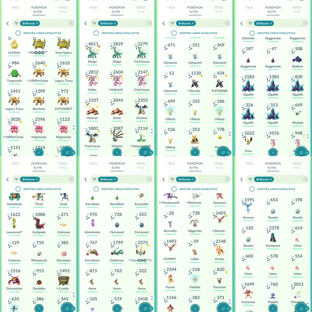 Galeria da conta Pokémon GO nível 71 — imagem 14