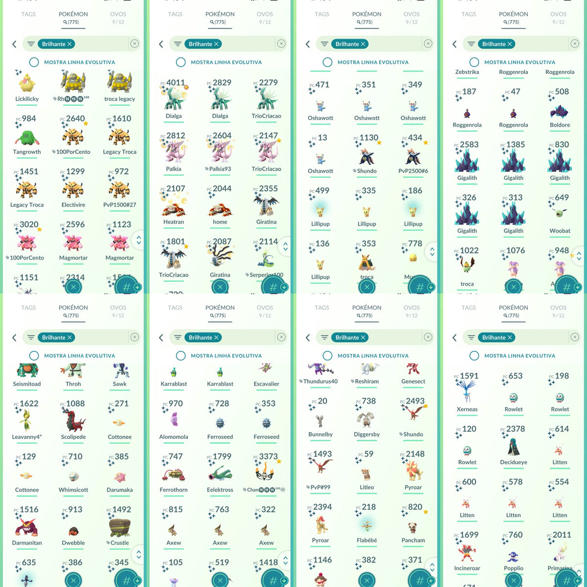 Galeria da conta Pokémon GO nível 71 — imagem 14