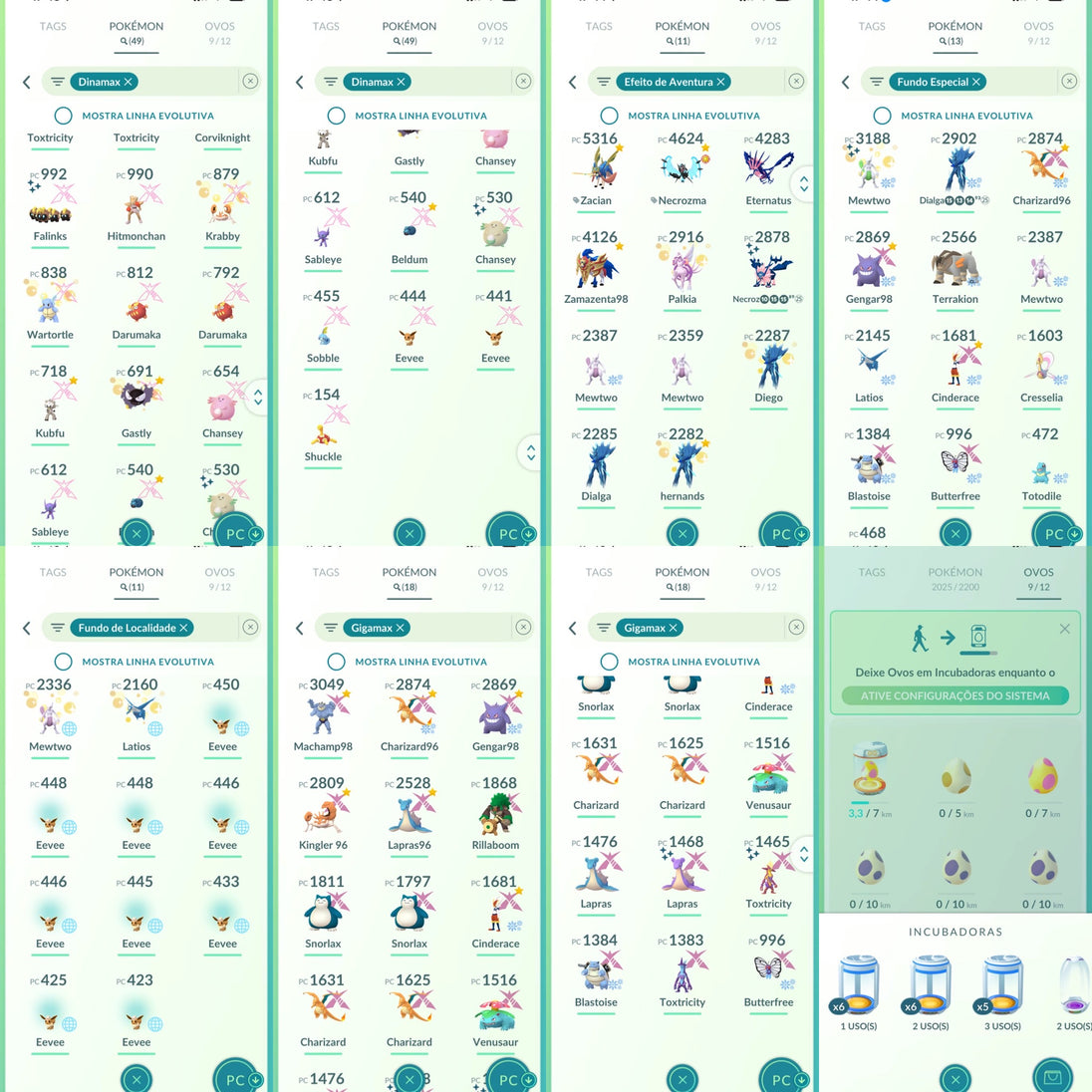 Galeria da conta Pokémon GO nível 71 — imagem 18