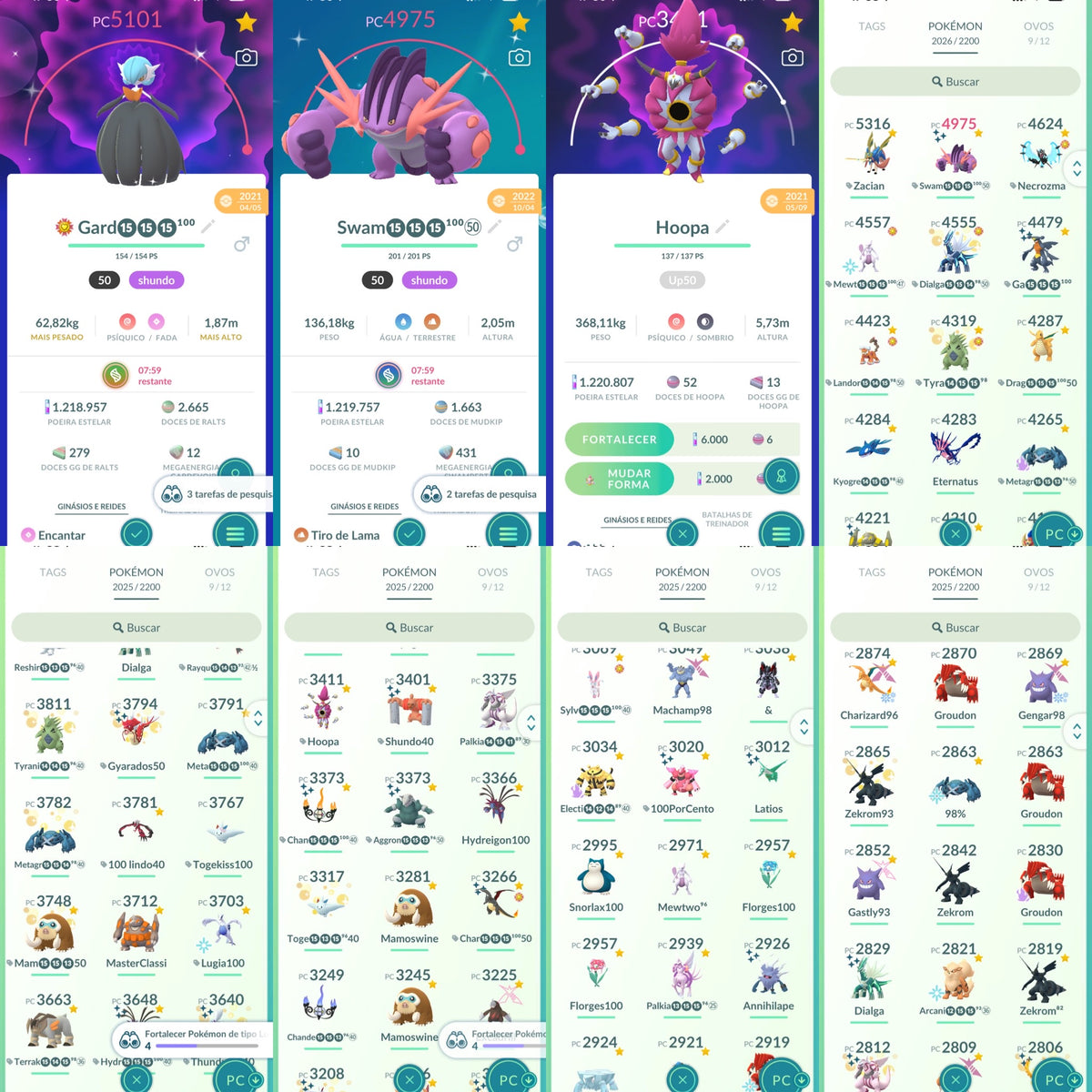 Galeria da conta Pokémon GO nível 71 — imagem 8