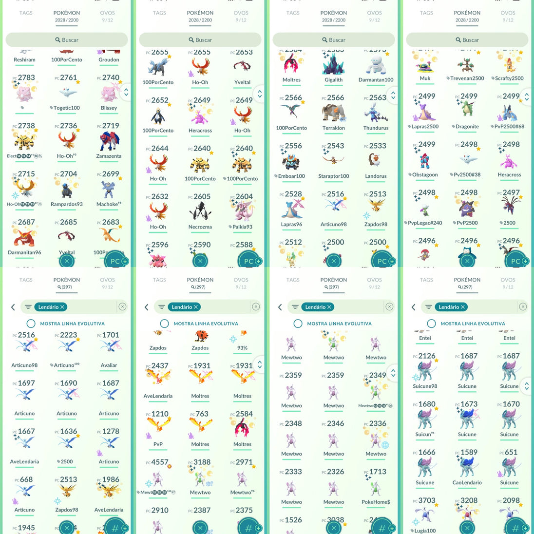 Galeria da conta Pokémon GO nível 71 — imagem 9