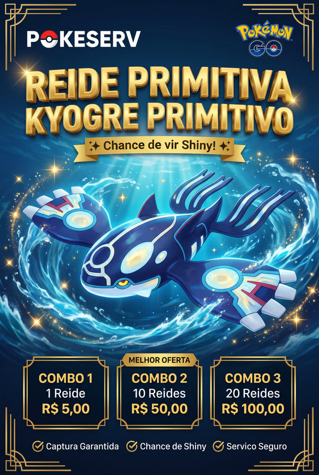 Reide Primitiva Kyogre Primitivo Shiny PokeServ