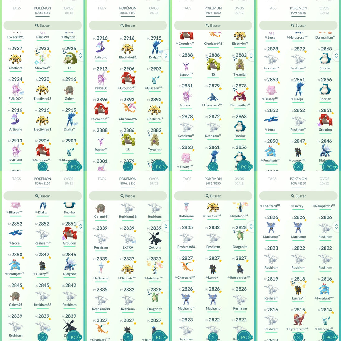 Galeria da conta Pokémon GO nível 71 — imagem 6