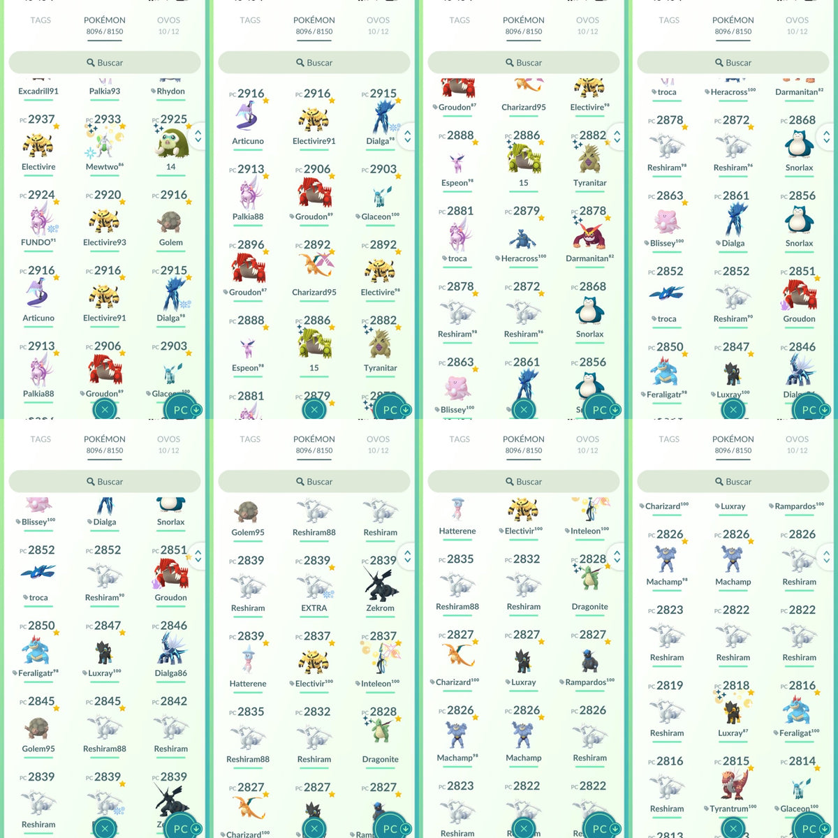 Galeria da conta Pokémon GO nível 71 — imagem 6