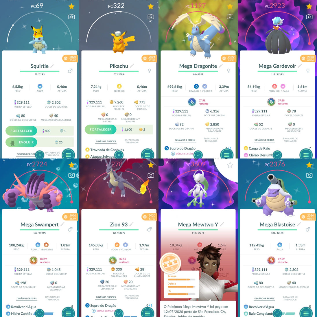 Conta Pokémon GO Nível 76 XP Pro 80 - Screenshot 3