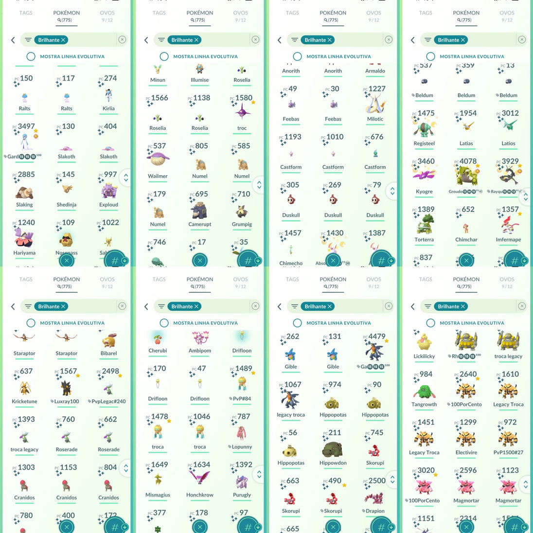 Galeria da conta Pokémon GO nível 71 — imagem 13
