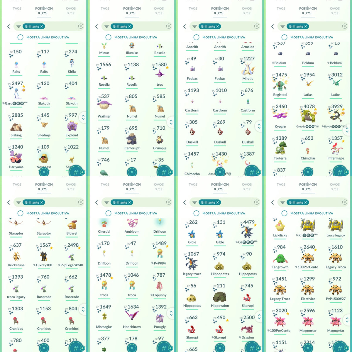 Galeria da conta Pokémon GO nível 71 — imagem 13