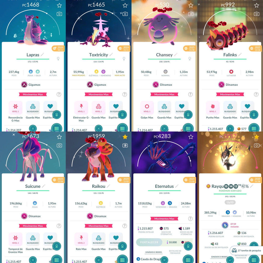 Galeria da conta Pokémon GO nível 71 — imagem 7