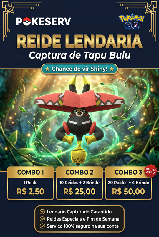 Reide Lendária Tapu Bulu PokeServ