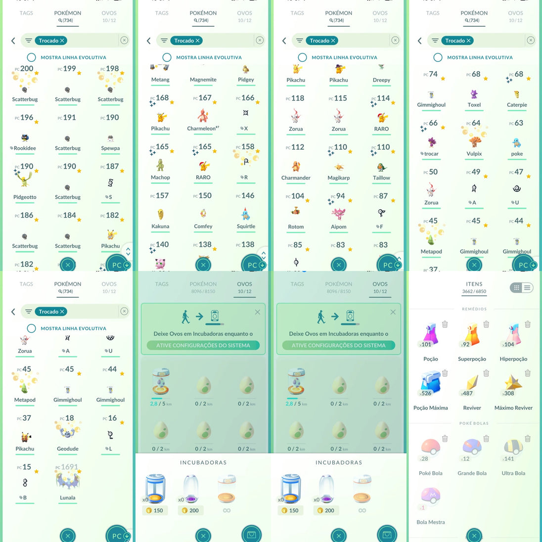 Galeria da conta Pokémon GO nível 71 — imagem 39