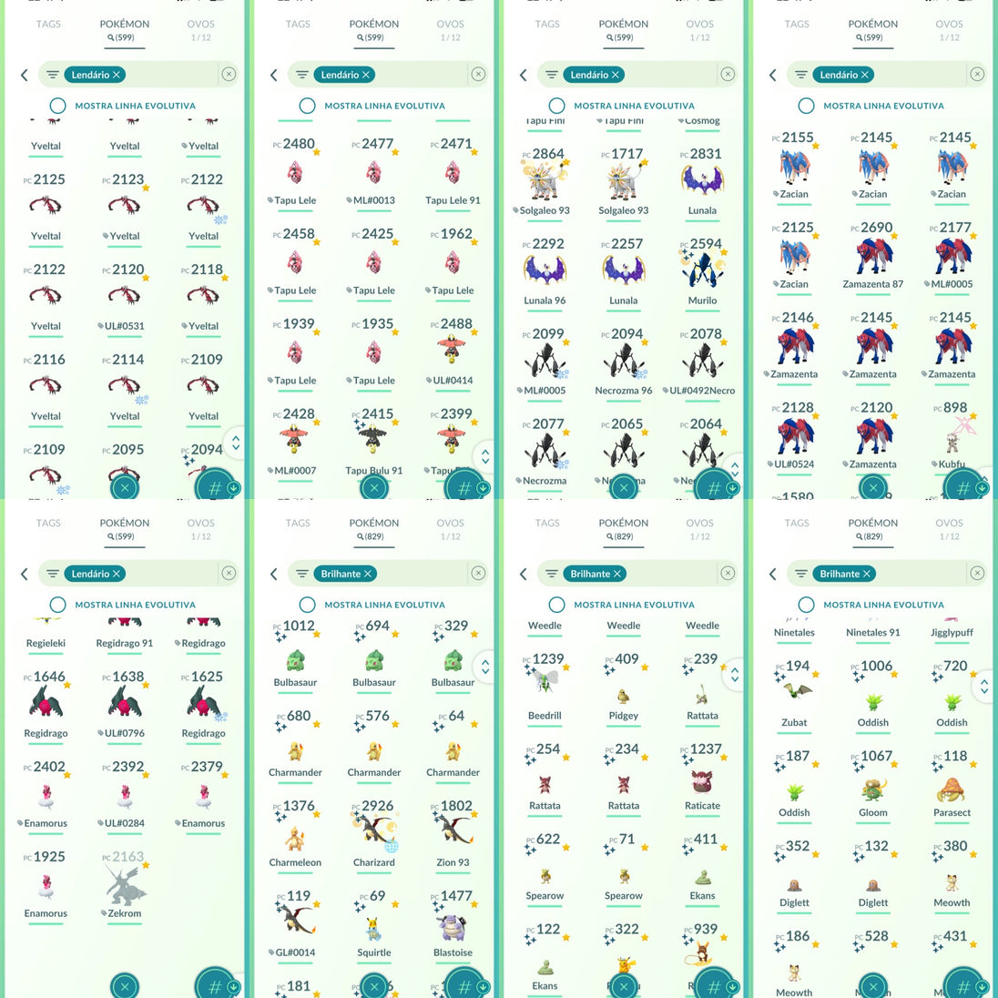 Conta Pokémon GO Nível 76 XP Pro 80 - Screenshot 9
