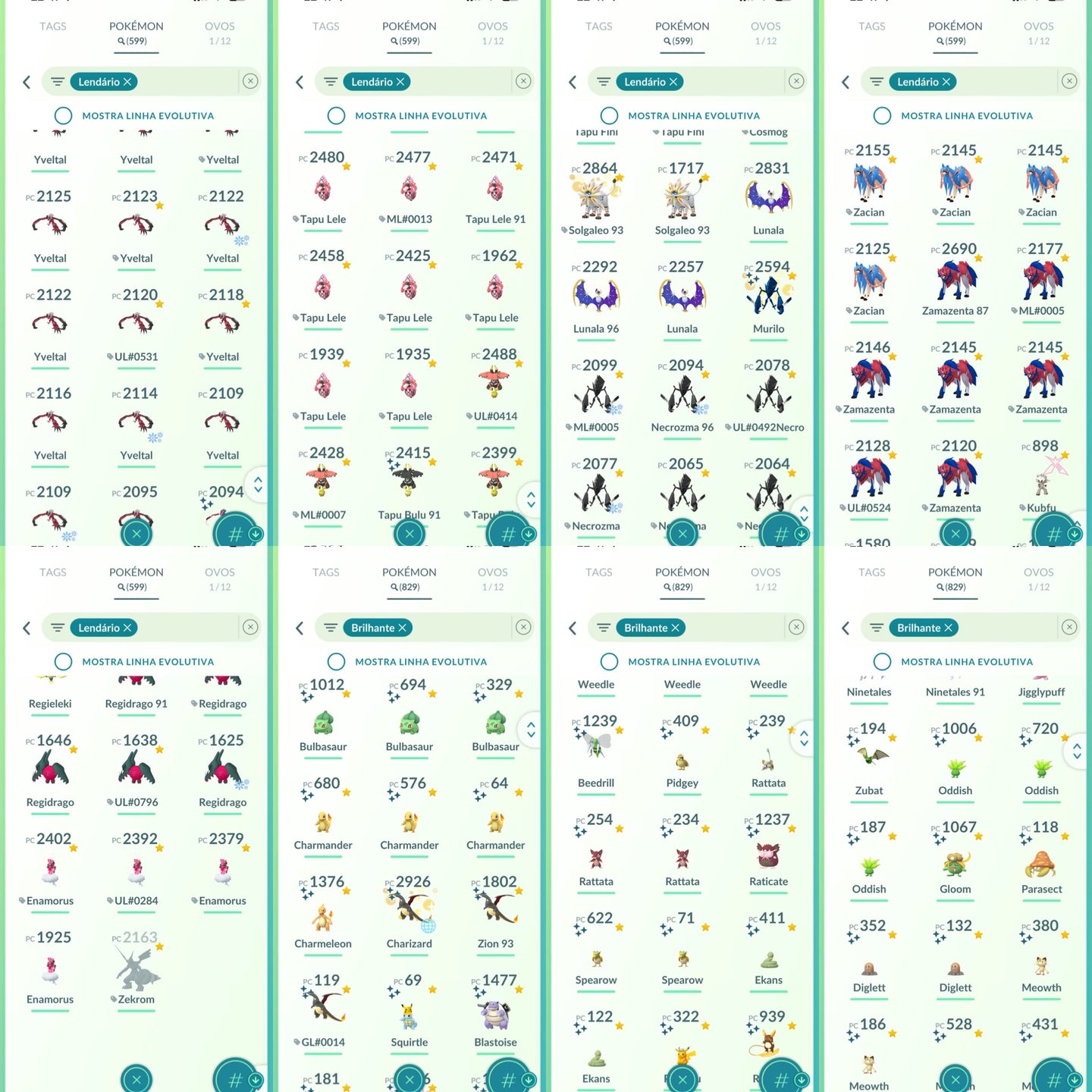 Conta Pokémon GO Nível 76 XP Pro 80 - Screenshot 9