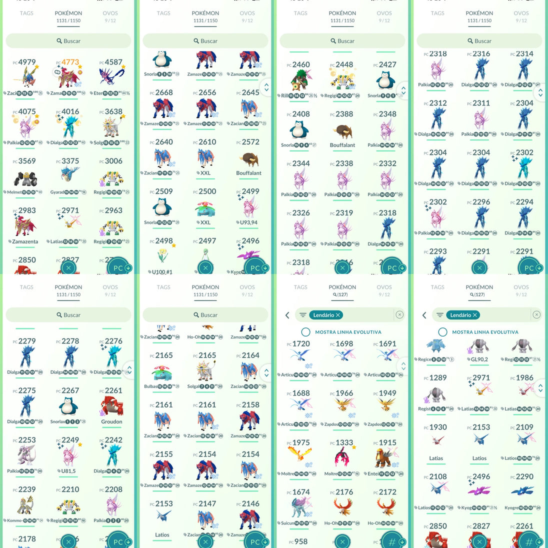Galeria da conta Pokémon GO nível 66 Instinct — imagem 5