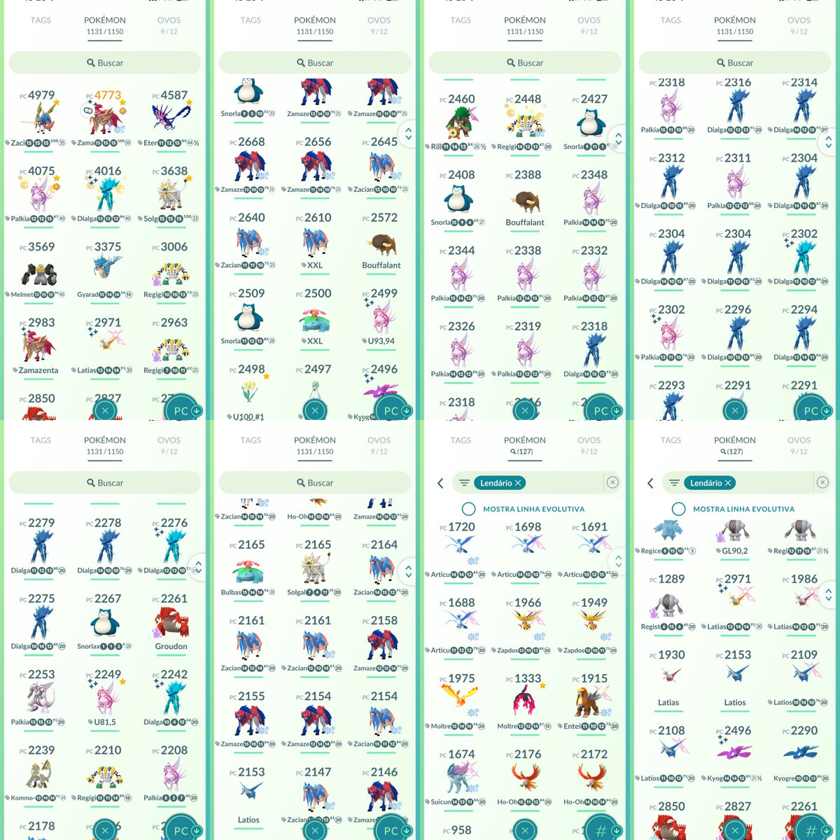 Galeria da conta Pokémon GO nível 66 Instinct — imagem 5