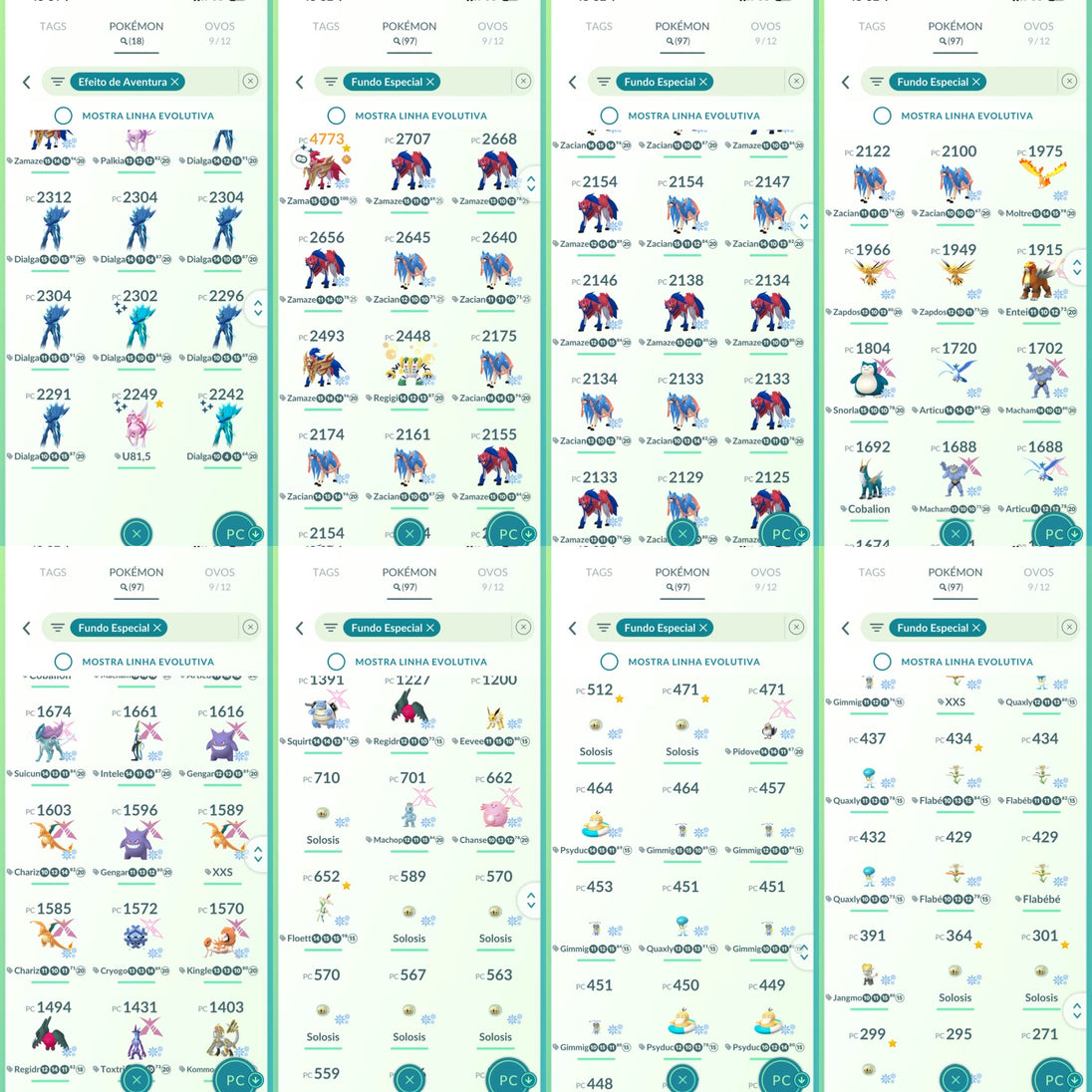 Galeria da conta Pokémon GO nível 66 Instinct — imagem 11