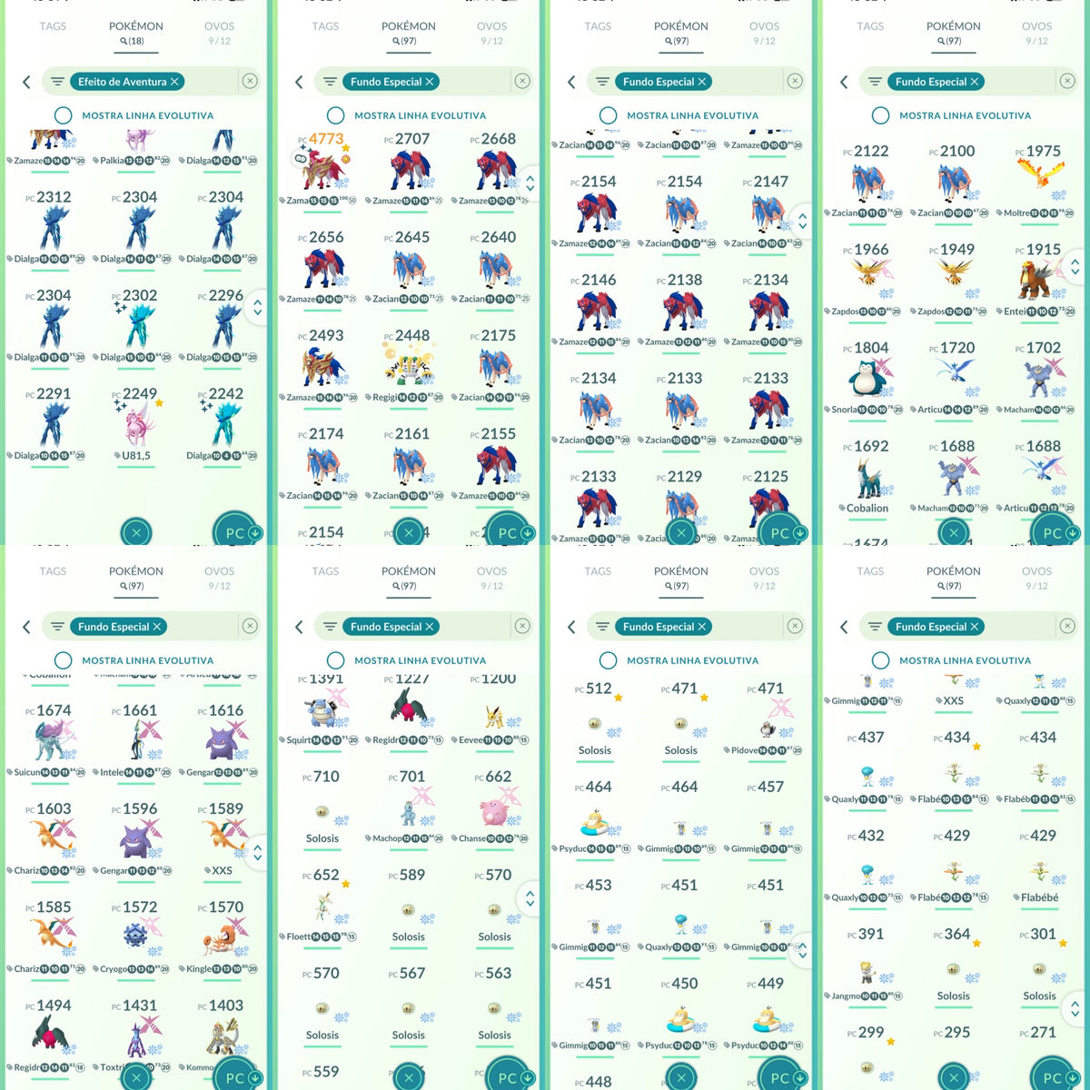 Galeria da conta Pokémon GO nível 66 Instinct — imagem 11