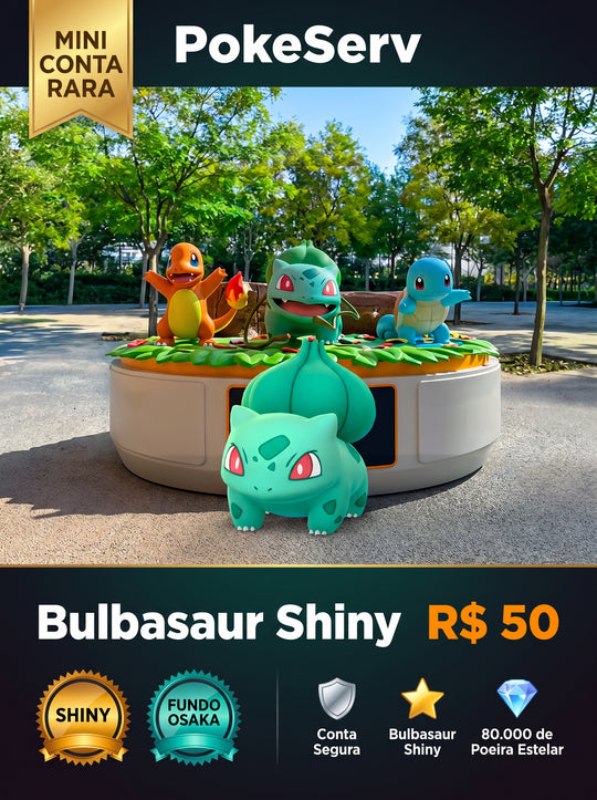 Mini Conta Rara Bulbasaur Osaka Japan Shiny PokeServ
