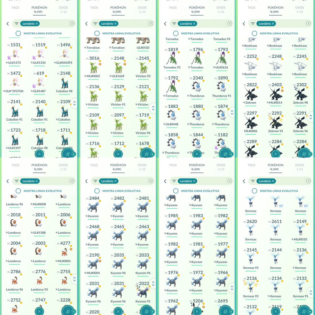 Conta Pokémon GO Nível 76 XP Pro 80 - Screenshot 8