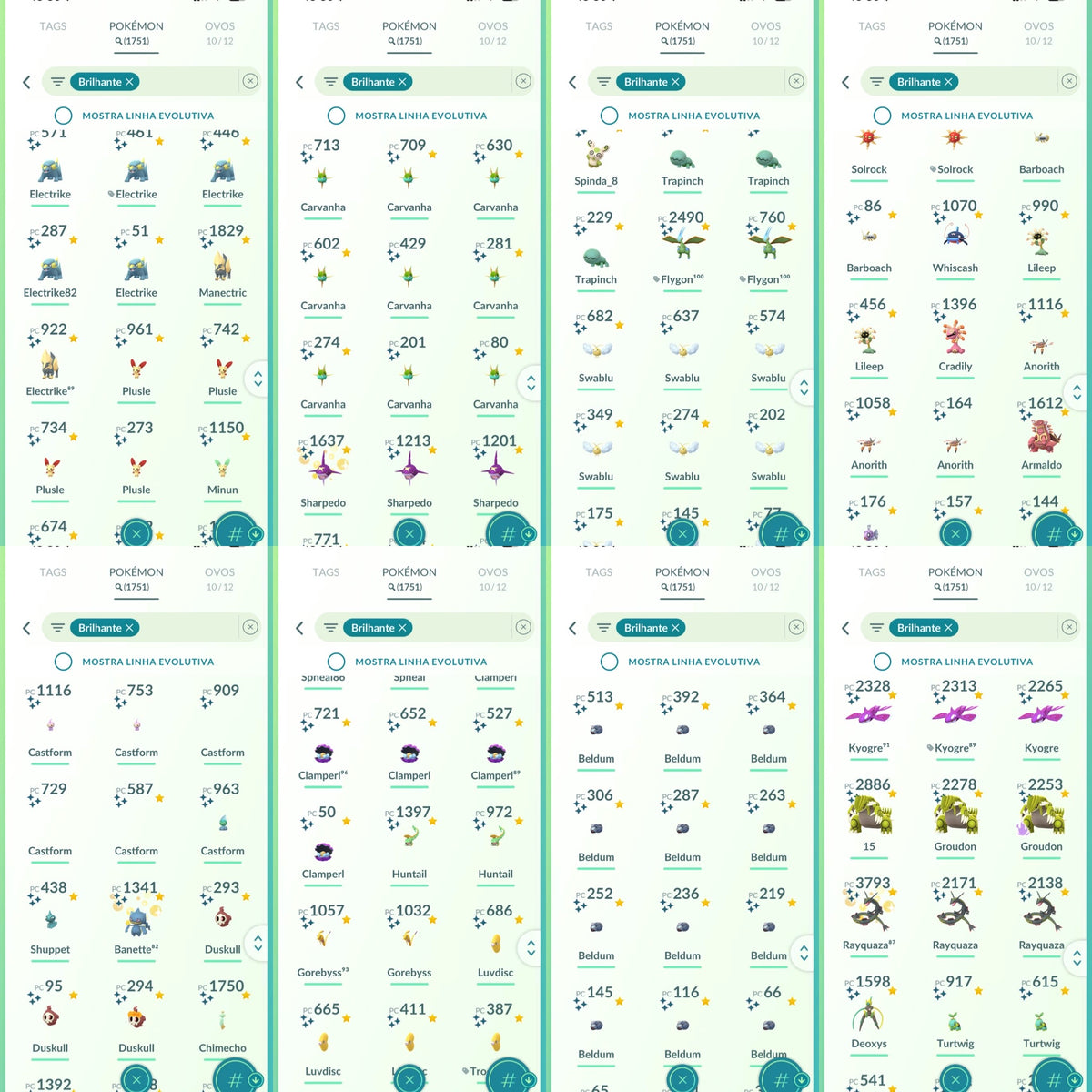 Galeria da conta Pokémon GO nível 71 — imagem 3