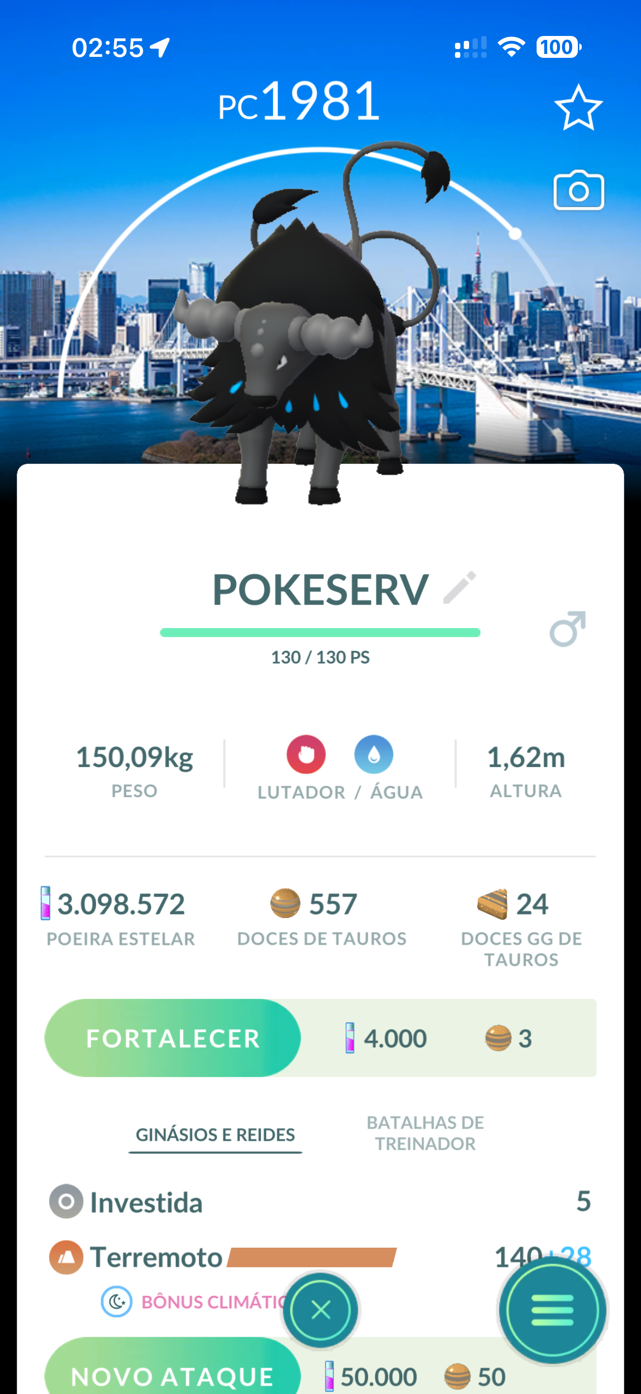 Tauros de Paldea Fundo Tokyo GoFest - Screenshot do jogo