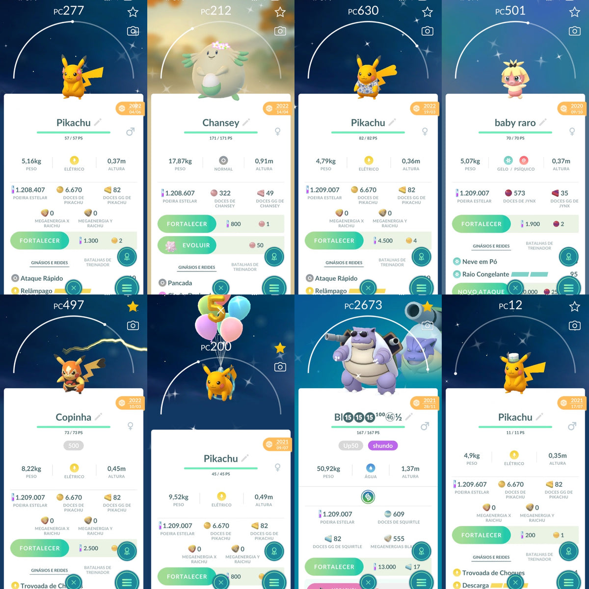 Galeria da conta Pokémon GO nível 71 — imagem 5