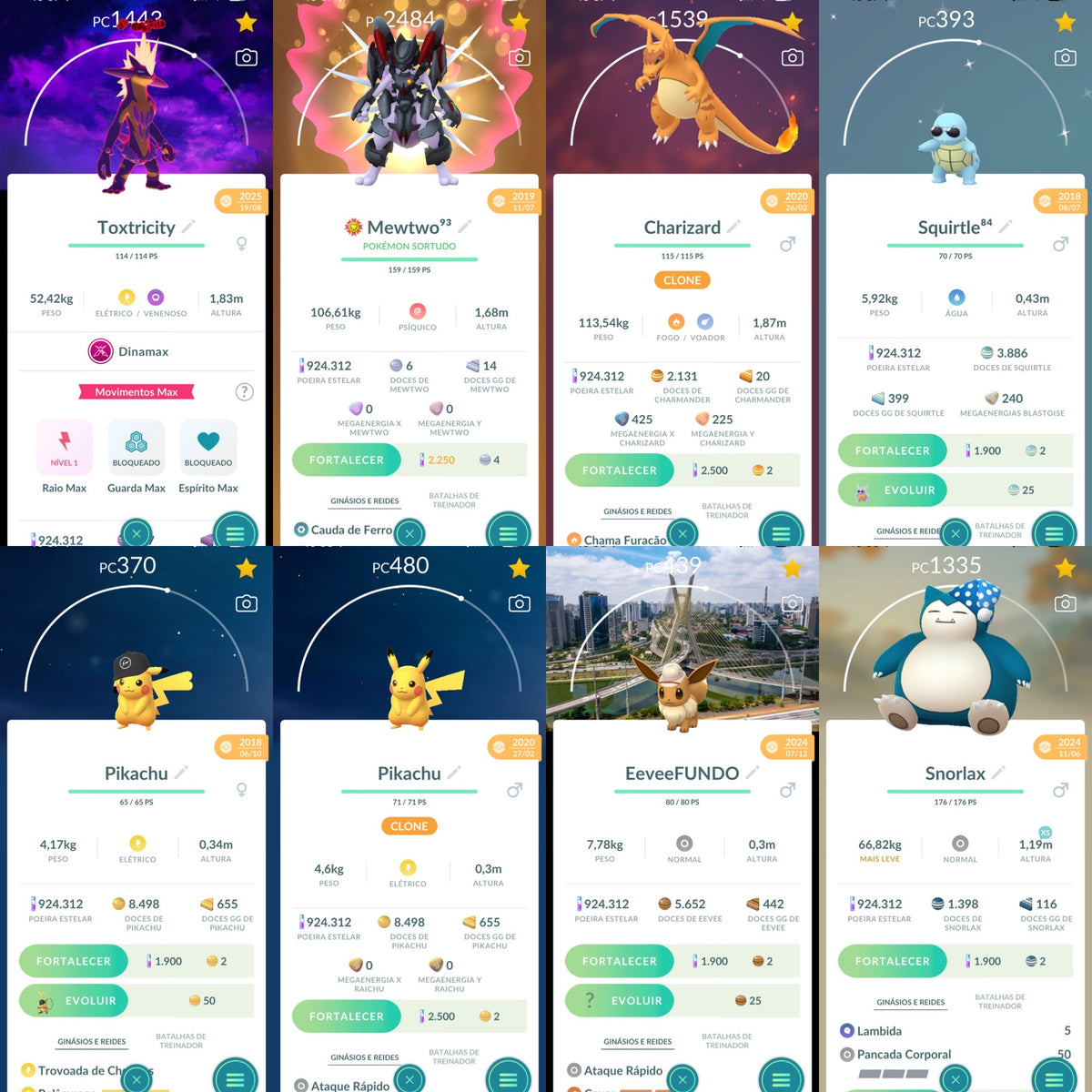 Galeria da conta Pokémon GO nível 71 — imagem 7