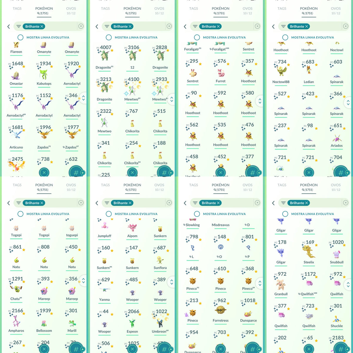 Galeria da conta Pokémon GO nível 71 — imagem 16