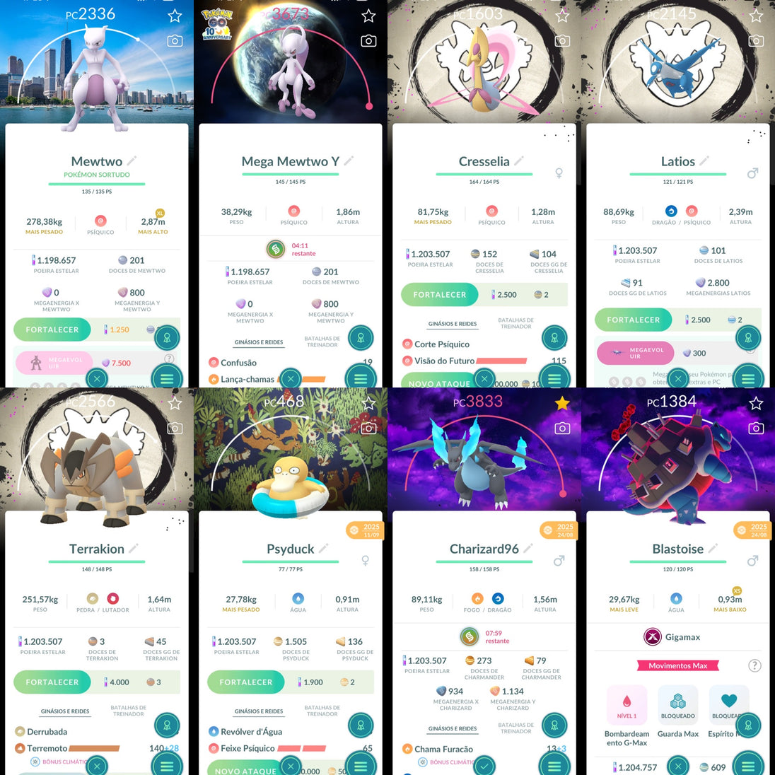 Galeria da conta Pokémon GO nível 71 — imagem 2