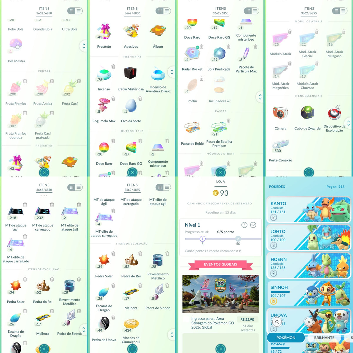 Galeria da conta Pokémon GO nível 71 — imagem 5