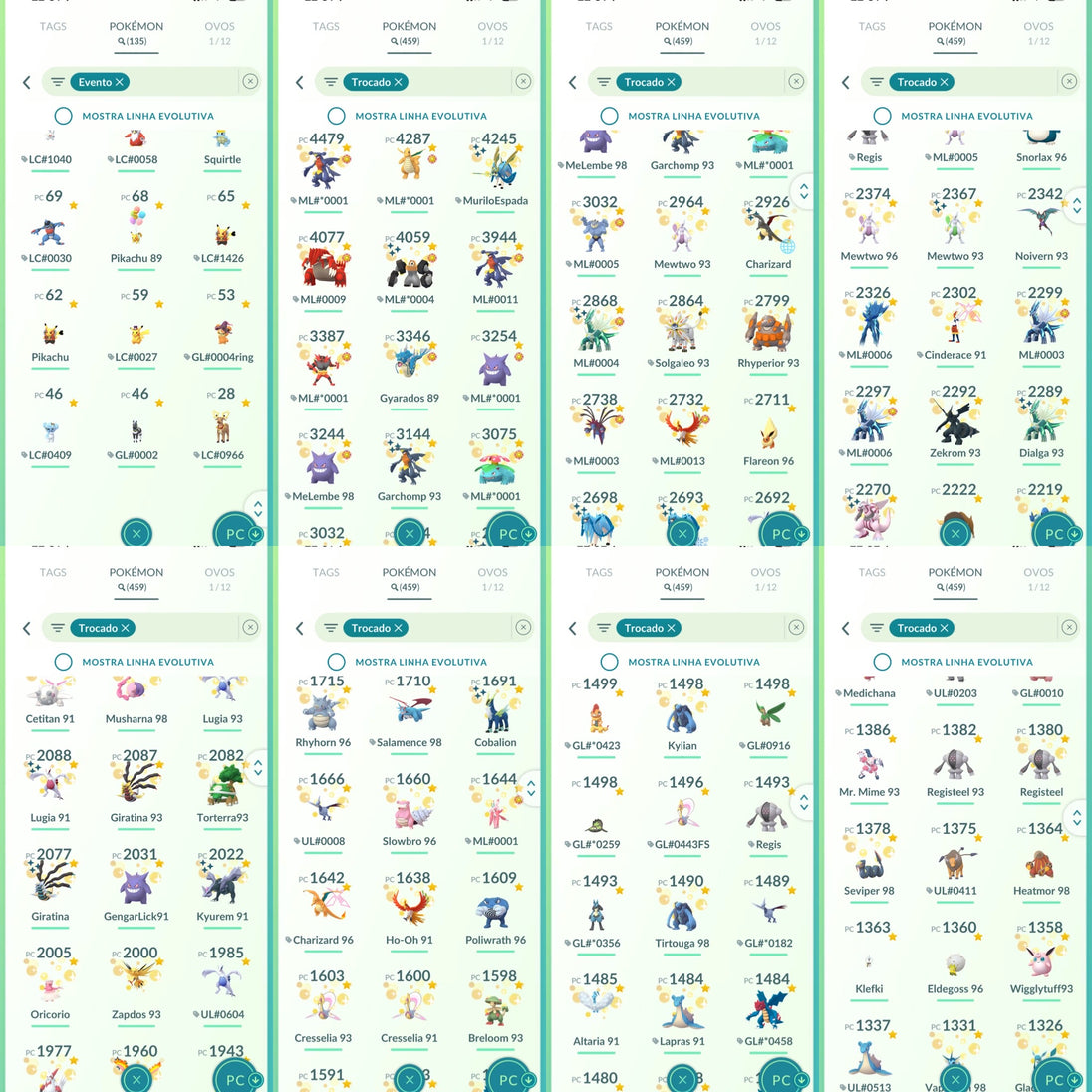 Conta Pokémon GO Nível 76 XP Pro 80 - Screenshot 20