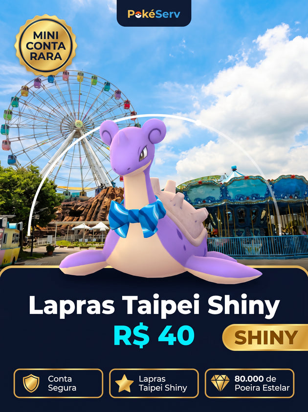 Mini Conta Rara Lapras Taipei Shiny PokeServ