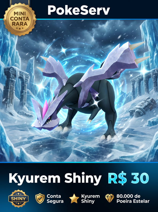Mini Conta Rara Kyurem Shiny PokeServ