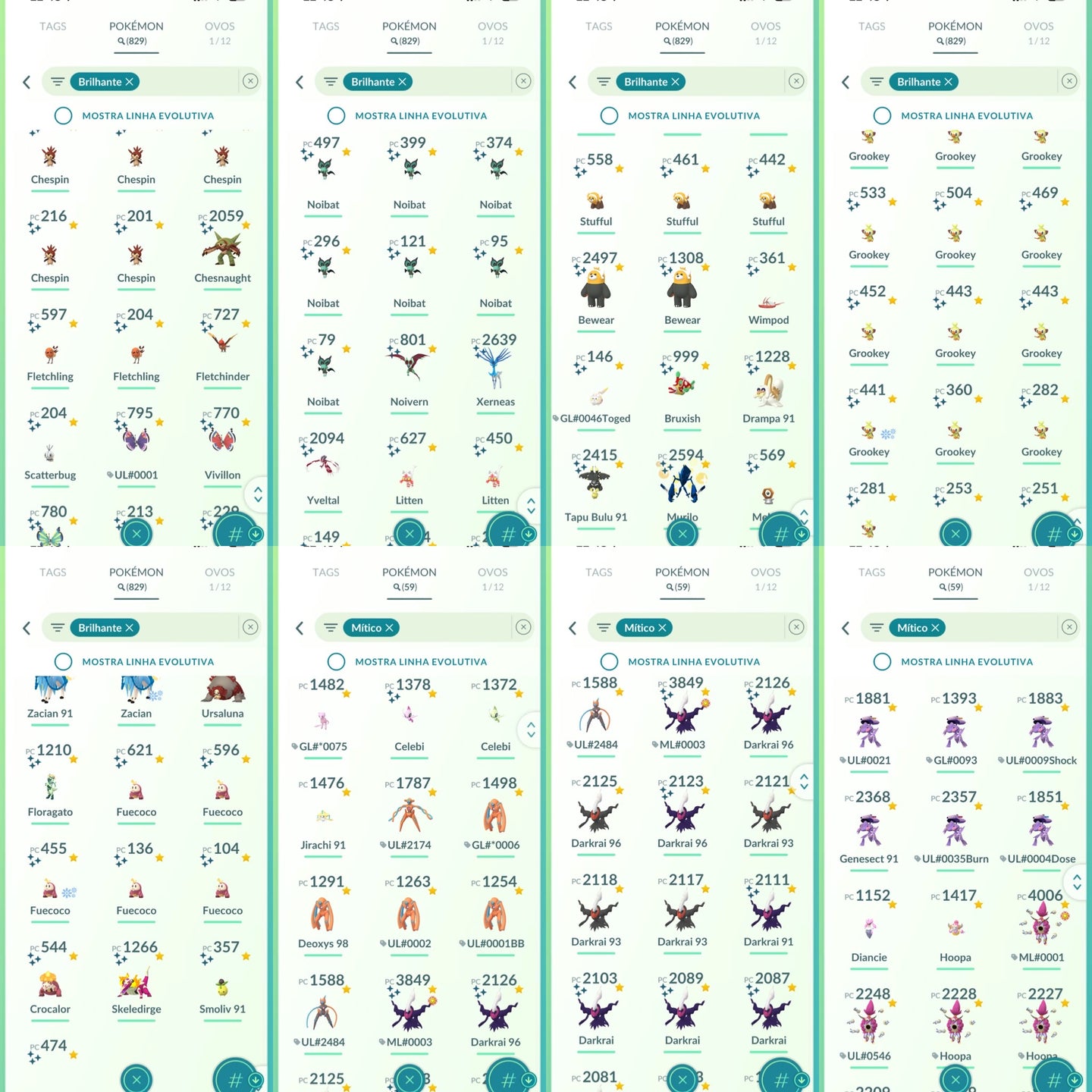 Conta Pokémon GO Nível 76 XP Pro 80 - Screenshot 13