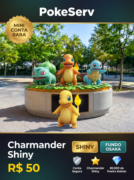 Mini Conta Rara Charmander Osaka Japan Shiny PokeServ