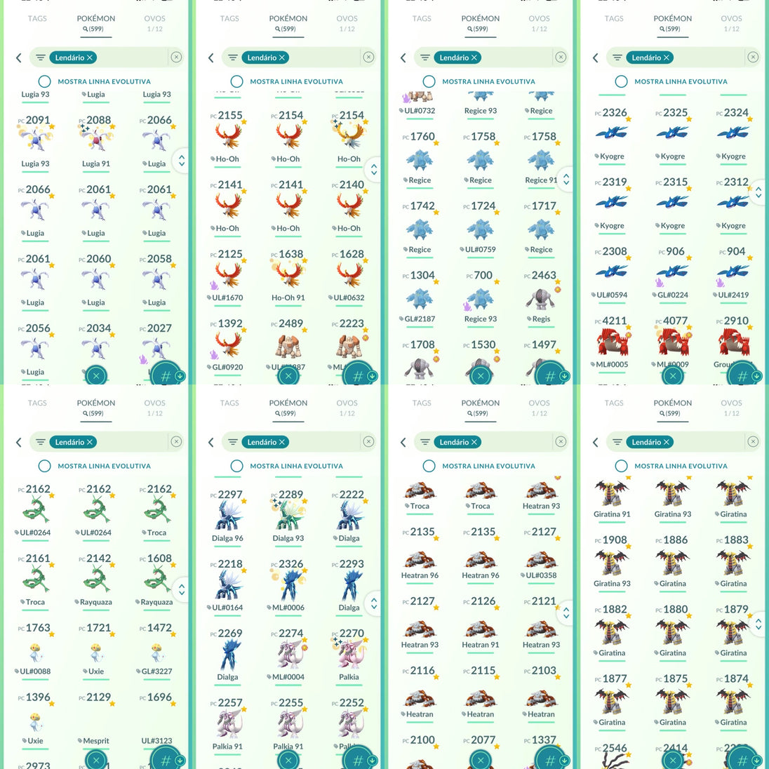 Conta Pokémon GO Nível 76 XP Pro 80 - Screenshot 7