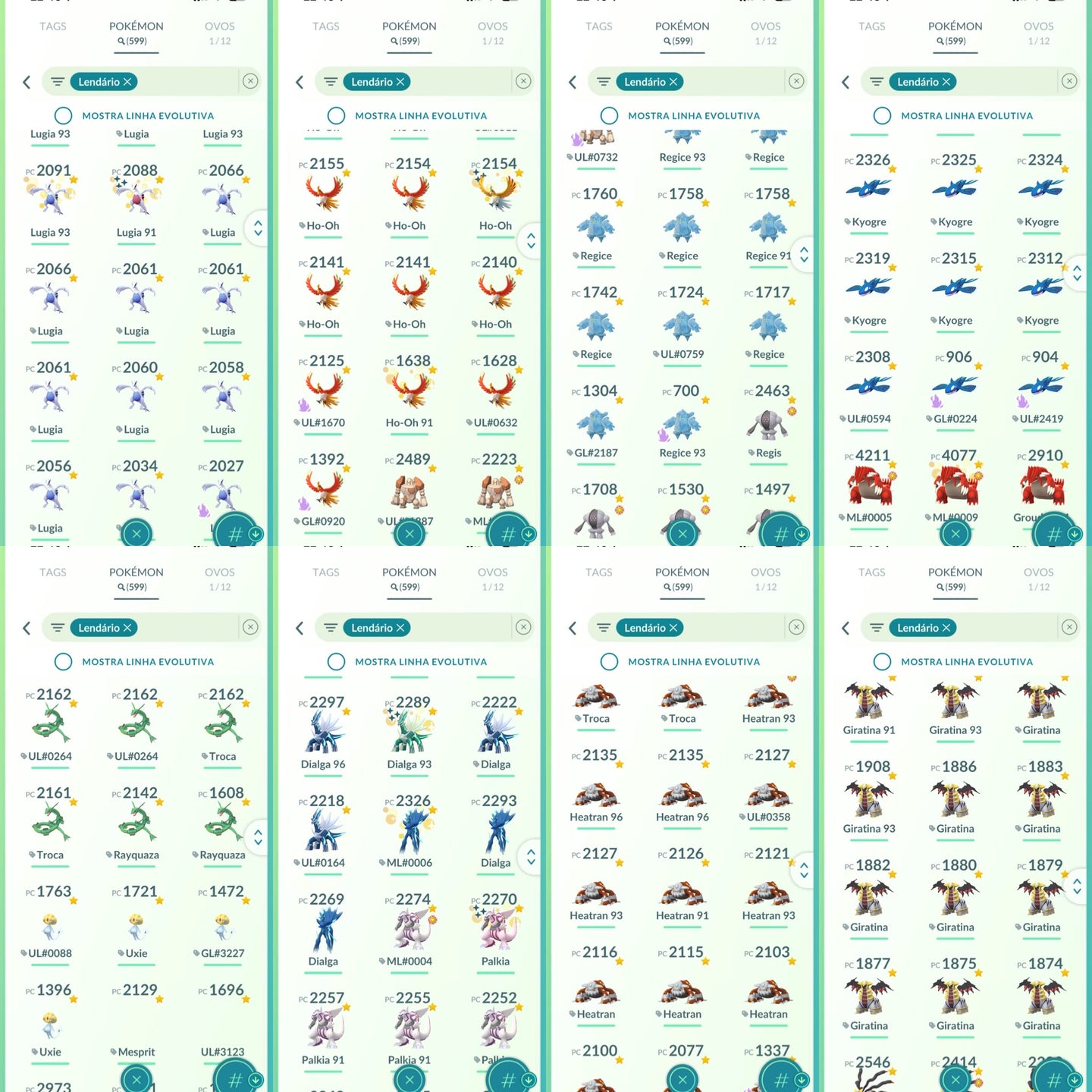 Conta Pokémon GO Nível 76 XP Pro 80 - Screenshot 7
