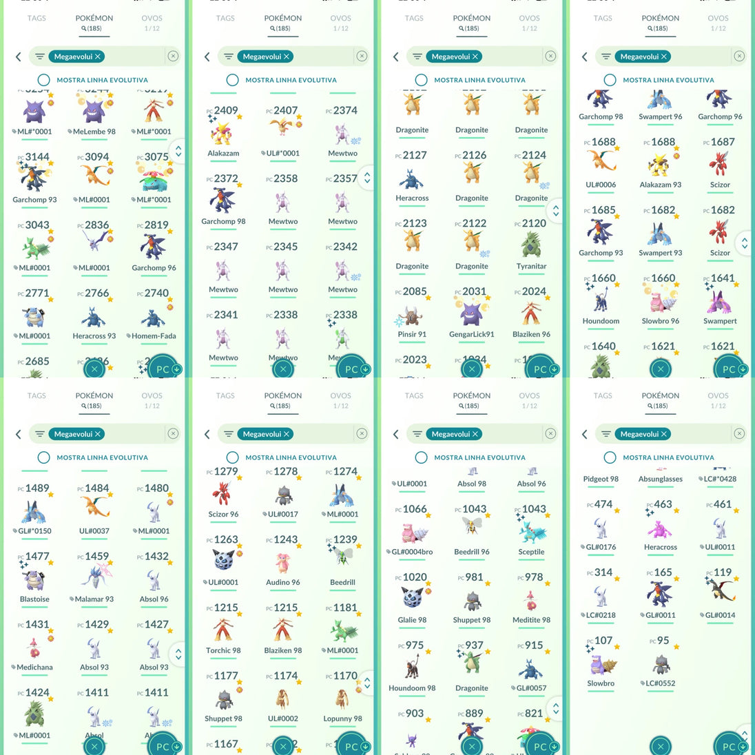 Conta Pokémon GO Nível 76 XP Pro 80 - Screenshot 17