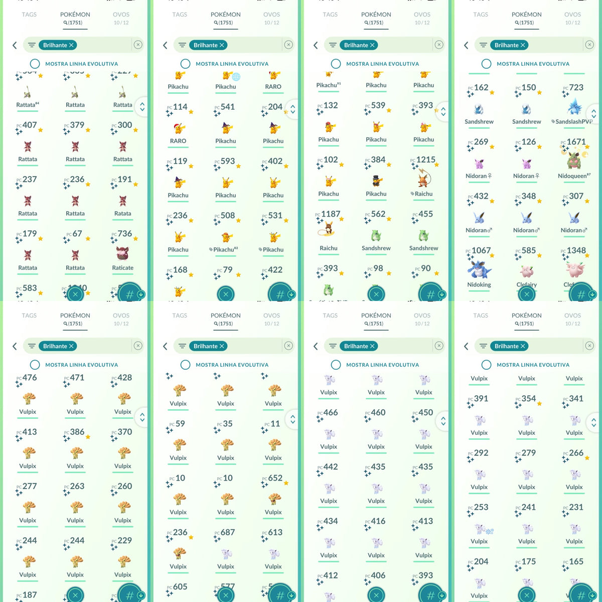 Galeria da conta Pokémon GO nível 71 — imagem 12
