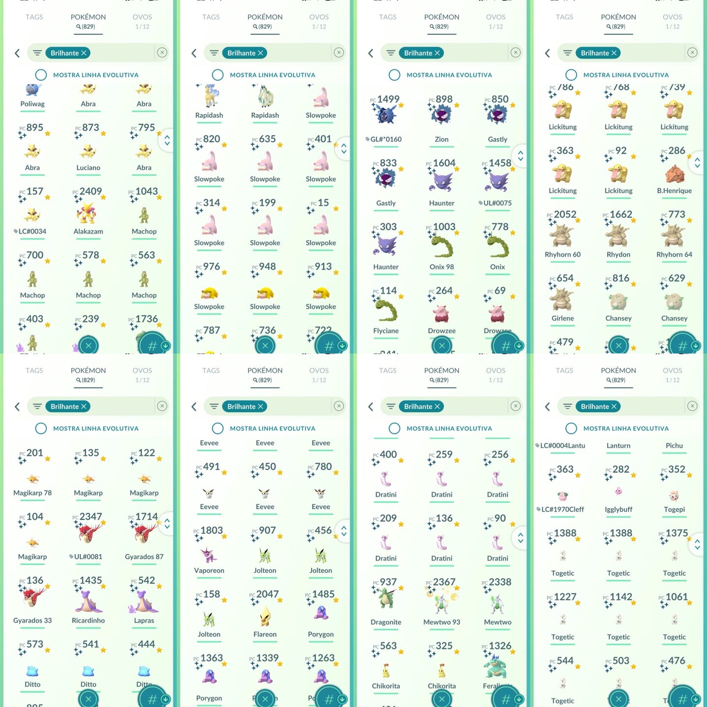 Conta Pokémon GO Nível 76 XP Pro 80 - Screenshot 10