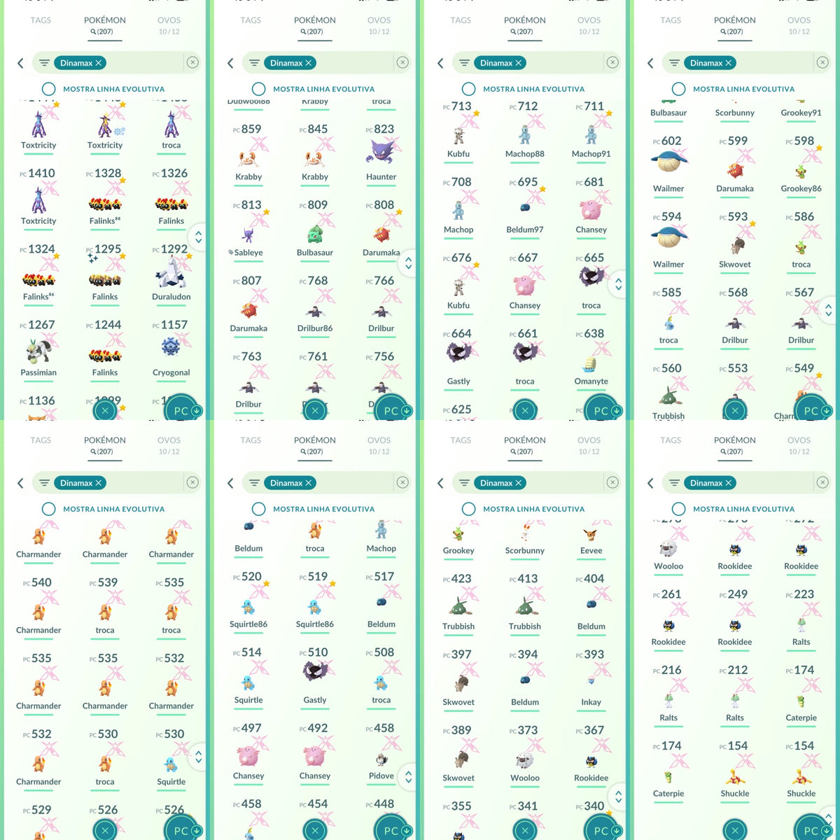 Galeria da conta Pokémon GO nível 71 — imagem 25