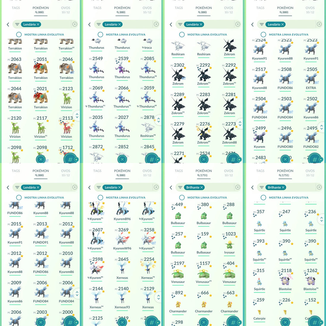 Galeria da conta Pokémon GO nível 71 — imagem 13