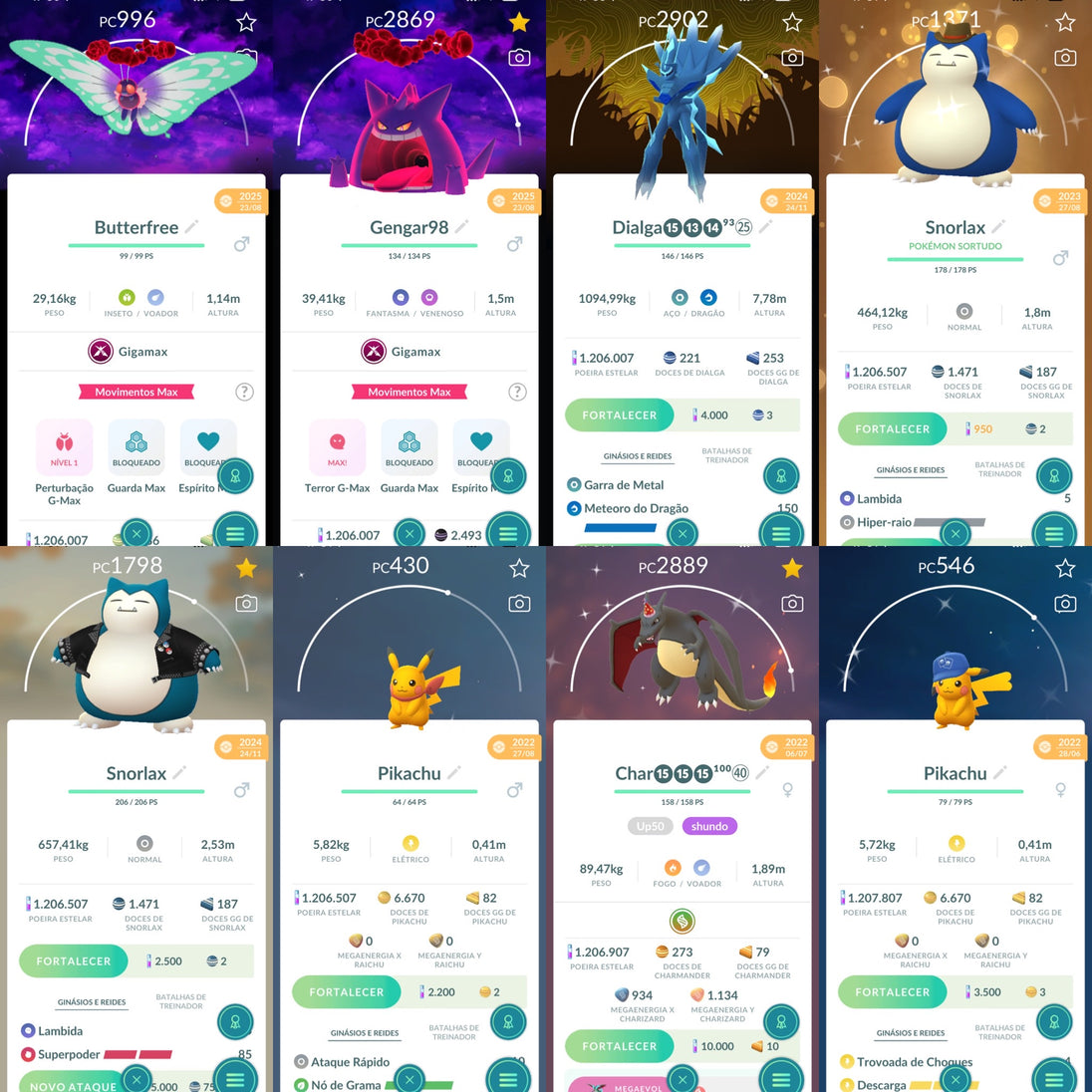 Galeria da conta Pokémon GO nível 71 — imagem 3