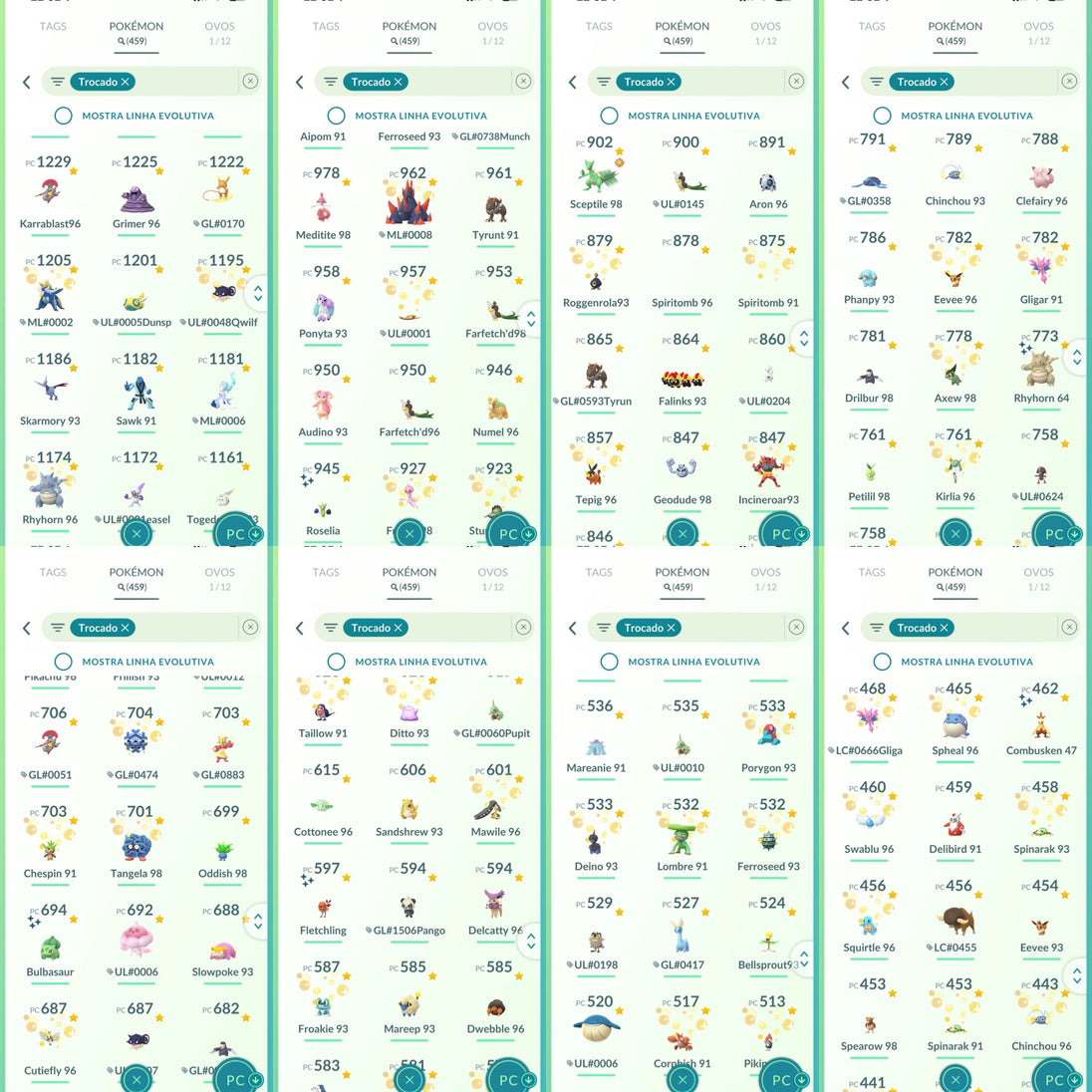 Conta Pokémon GO Nível 76 XP Pro 80 - Screenshot 21