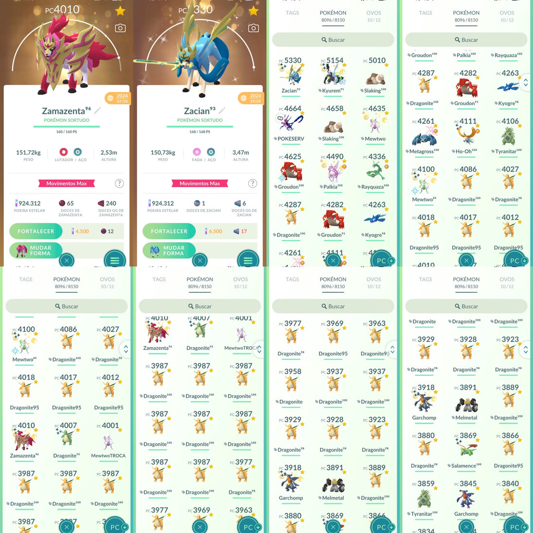 Galeria da conta Pokémon GO nível 71 — imagem 18