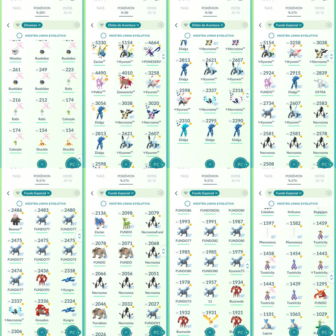 Galeria da conta Pokémon GO nível 71 — imagem 21