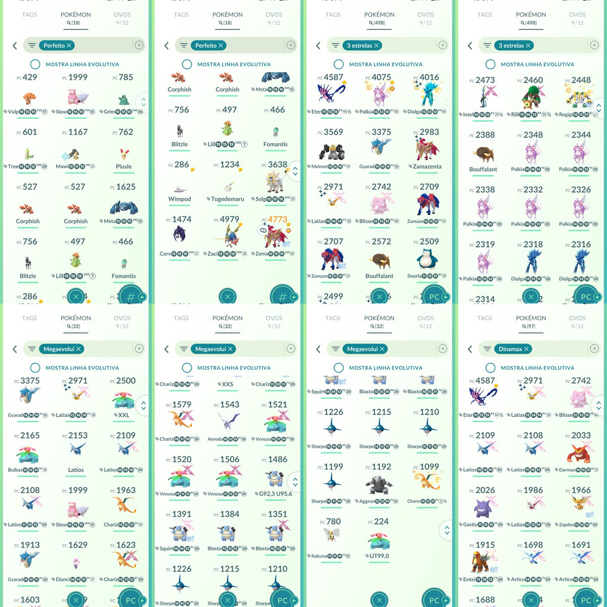 Galeria da conta Pokémon GO nível 66 Instinct — imagem 9